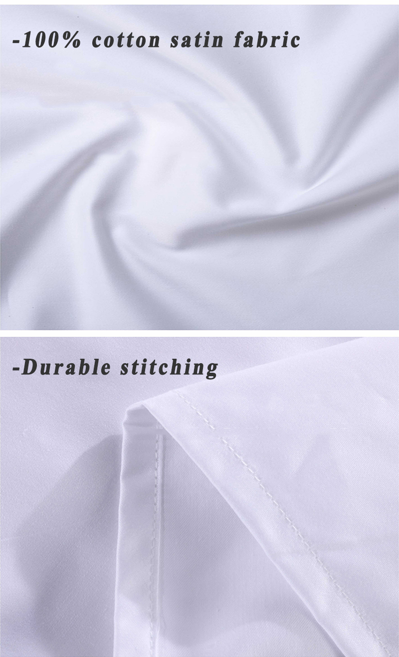 Custom Duvet Cover and Sheet White 100% Cotton Bedding Set for Luxury Hotel Comfort