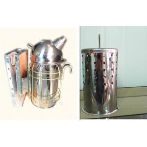 China 25cmx10.5cm Round Head Bee Hive Smoker Honey Beekeeping Equipment on sale