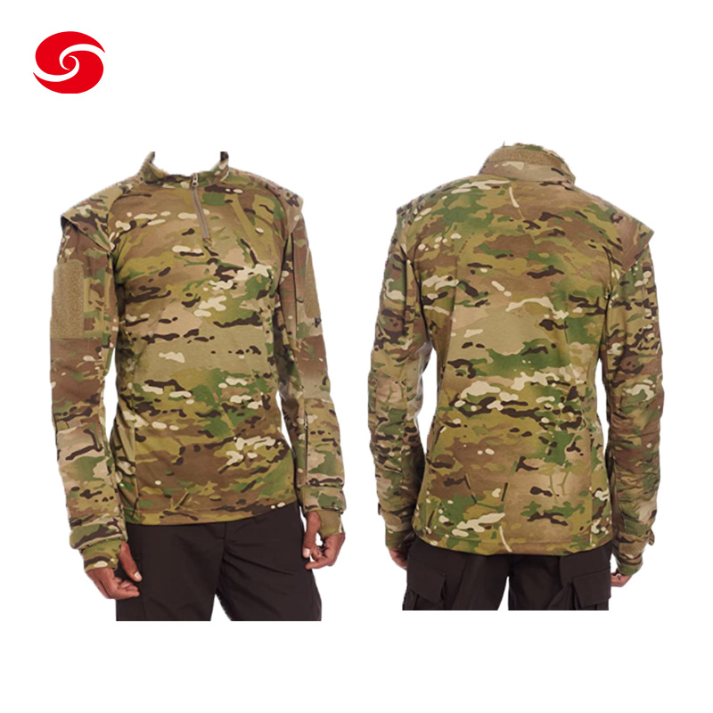 Military Tactical Uniform Combat Frog Suit Camouflage Training Shirt