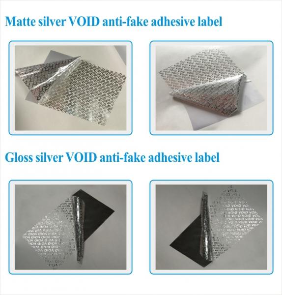 anti-counterfeiting non residue hologram Label material/hologram non transfer label material roll