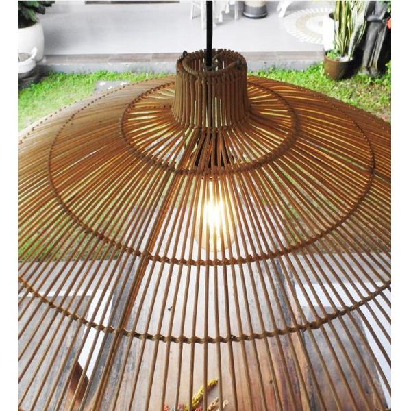Customized Rattan Pendant Light Chandelier For Homestay Zen Tea Room
