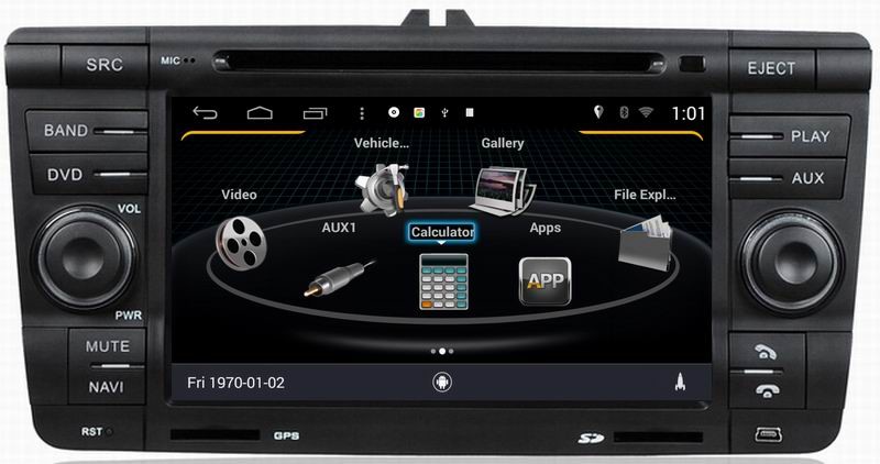 ouchuangbo car radio stereo multimedia s160 for Skoda Octavia 2007-2009 with gps navi 3g wifi ndroid 4.4 system