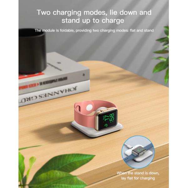 Plastic Wireless Apple Smartwatch Charger 1A with 1m Cable
