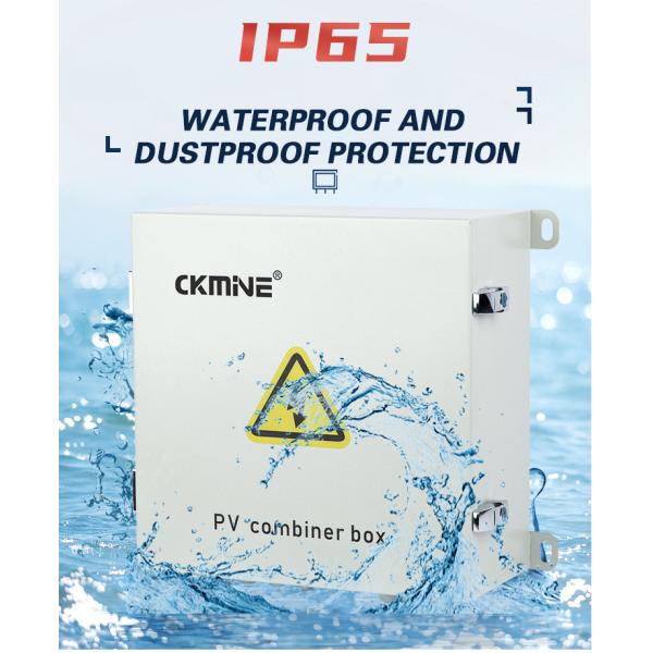 1000VDC Solar Pv Combiner Box 125A Dc Combination Lock Box 2 4 6 8 12 Strings