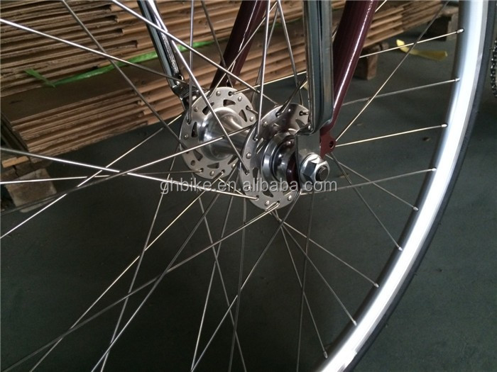 Retro Fixed Gear Bike Bicycle with Front Carrier Inner 3 Speed Road Bike To Be Ordered