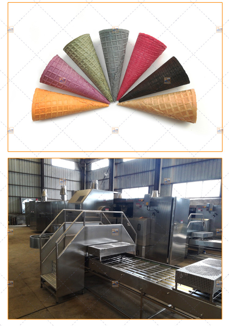 Wafer Biscuit Sugar Cone Production Line Stainless Steel CE listed