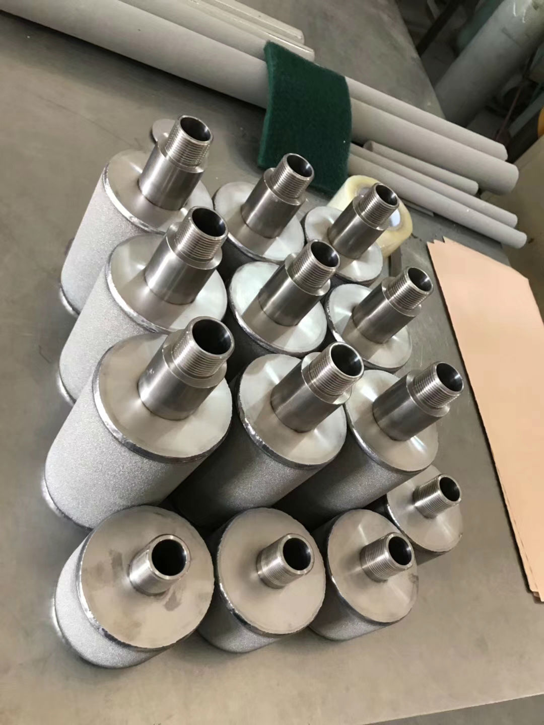 S7 Porous Sintered Custom Metal Components Powder Filters Plate Cartridge S316 S316L S310