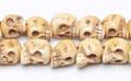 Quality Costume Beading Jewelry Supplies Cattle Carved Bone Beads Skull wholesale