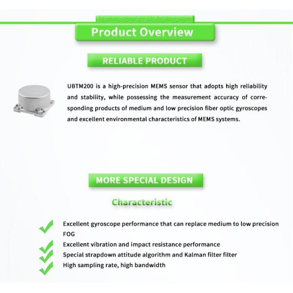 OEM Supported UBTM200Y Micromechanical Inertial Measurement Unit for Navigation and Fog