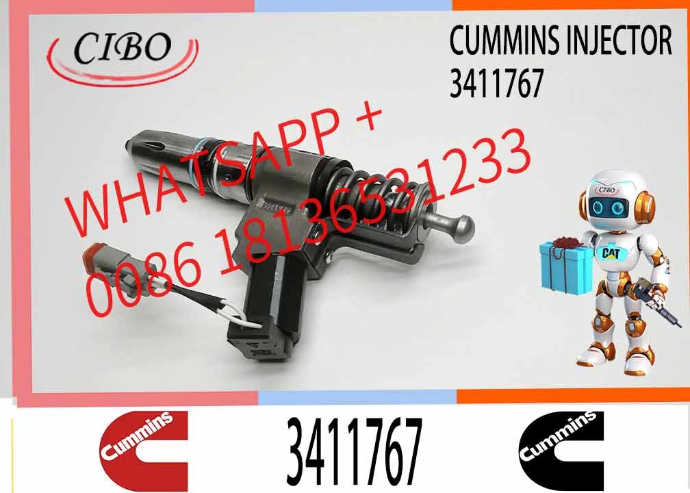 Neutral Fuel Injector Assembly 3411767 Common Rail Injector 3411764t For Cummins Engine N14