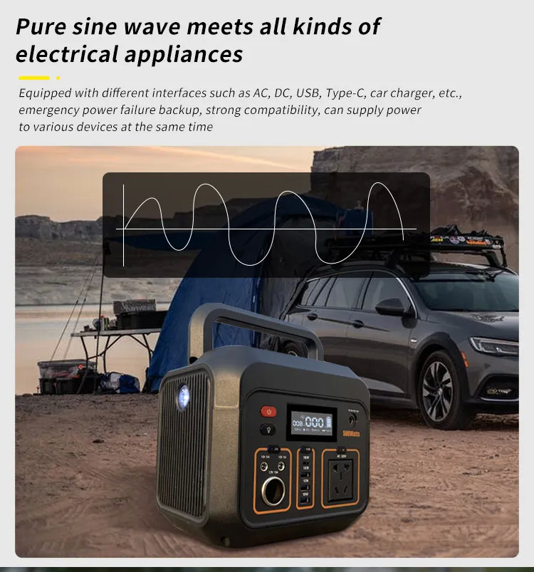 Multifunctional Mobile Outdoor Power Supply 500w Portable Power Station
