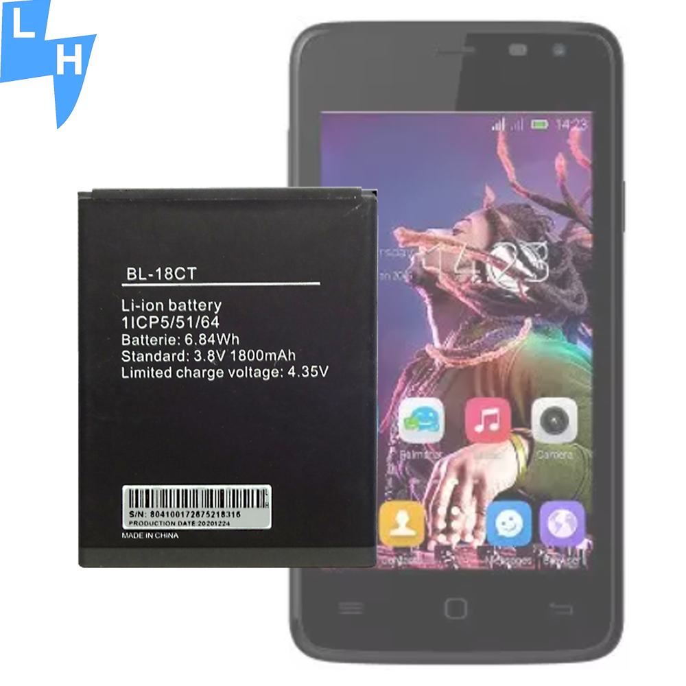 Mobile Phone High Durability 1800mAh Lithium Polymer Battery BL-18CT for Tecno Y3 Y4