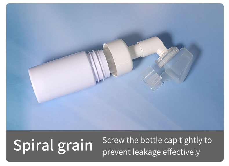 Sealing Type White Plastic Shampoo Bottles 100ml - 200ml Foam Pump Bottle With Foam Pump Head