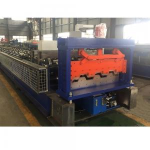 Quality 1.2mm Floor Deck Sheet Roll Forming Machine PLC Collaborating Plates 11 * 2kw wholesale