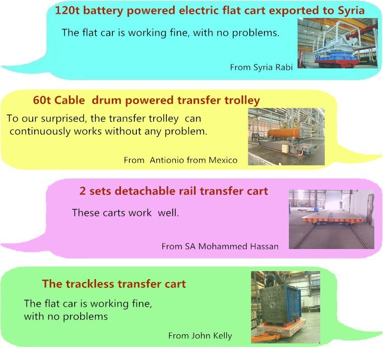 Battery powered Four wheel electric cart for industrial handling