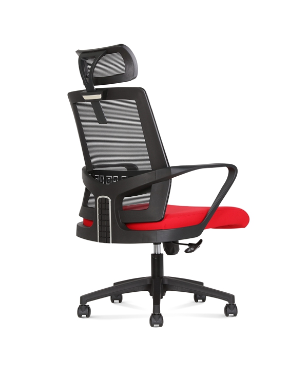 Grey 24in Swivel Office Chair With Arms 4D Morden 8 Hours Cozy