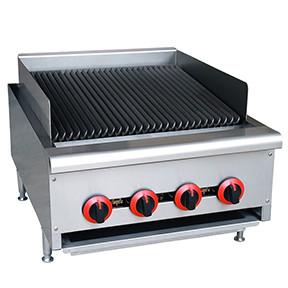 China Tabletop Gas Grill 24 4 Burners Commercial Kitchen Equipment on sale