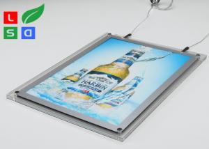 Quality 2mm Clear Acrylic LED Crystal Light Box HS Code 94056000 For Ceiling Hanging wholesale