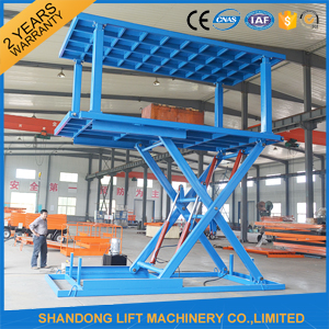 Double Deck Car Parking System , Stable Scissor Hydraulic Portable Garage Car Elevator