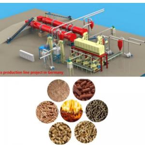 China Commercial Biomass Pellet Line 1- 5TPH Rice Straw Pellet Making Machine on sale
