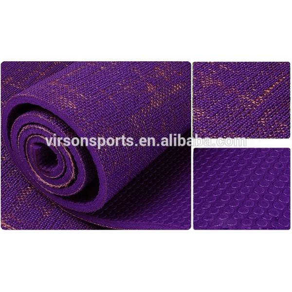 Virson Yoga&Pilates Mat/Fashionable pvc jute yoga mats