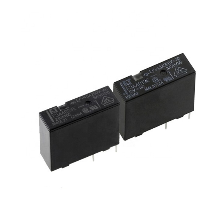 Hot selling Relay F3AA005E-5VDC F3AA012E-12VDC F3AA024E-24VDC 5V 12V 24V 4pin DIP original