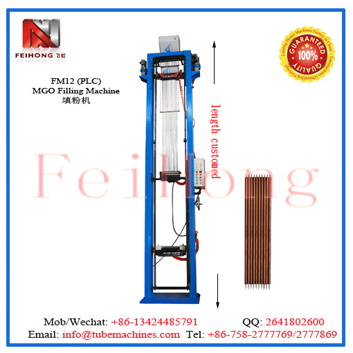 Automatic cartridge heater filling machine for heating element