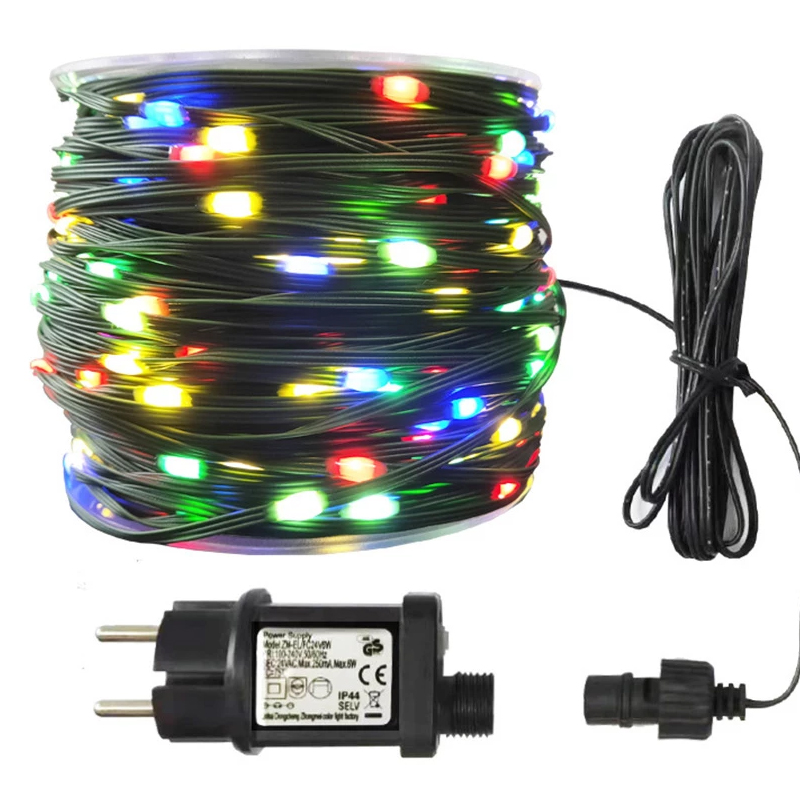 Green PVC Wire Solar String Light 20/50/100M Outdoor Solar Fairy Light Copper Wire Solar Christmas Light for Garden Patio Party