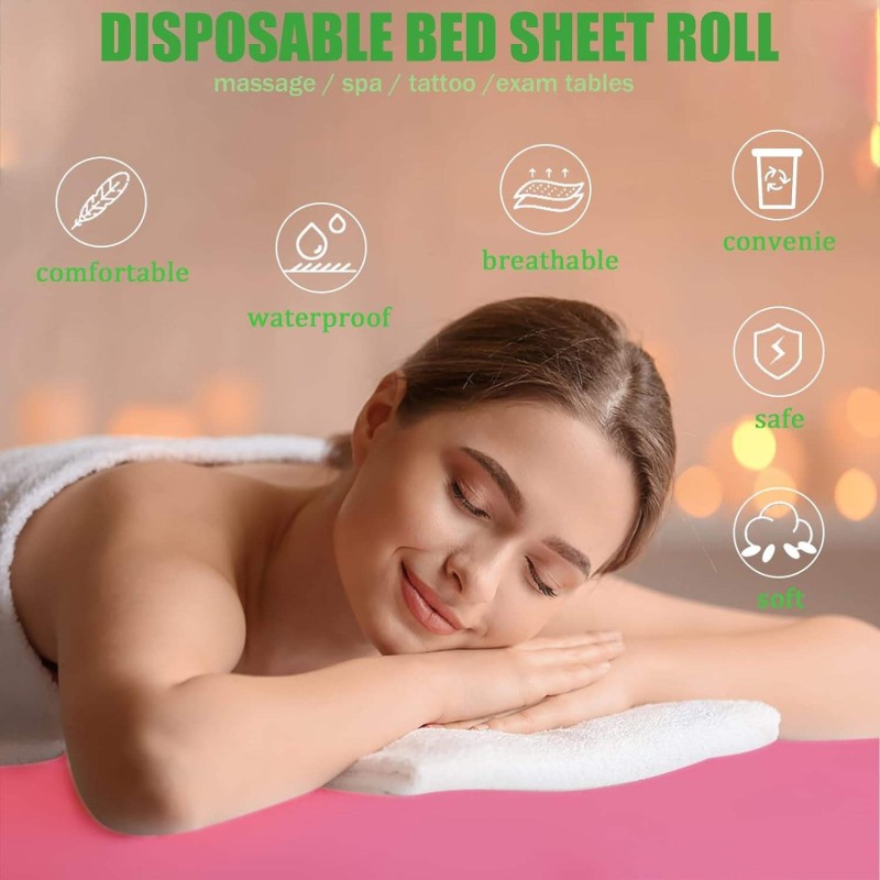 environmentally friendly, convenient, efficient, Hotel Home Beauty Room Use PP Non-Woven Beauty Massage Bed Sheets Disposable Waterproof Hospital