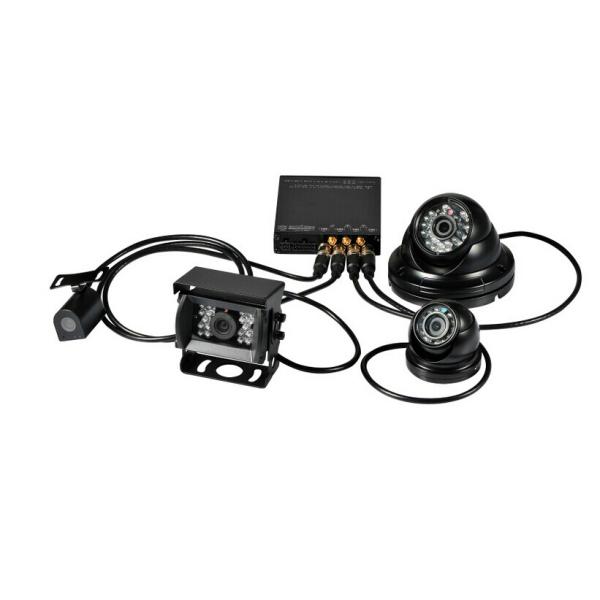 H.264 HD 4 channel SD Card 1080P Car DVR with 3G + WIFI + G-sensor + GPS