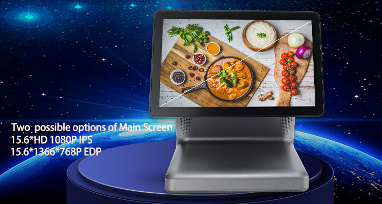 32GB EMMC Storage HDD-580Pro POS System with Customer Display and Printer Android/Win