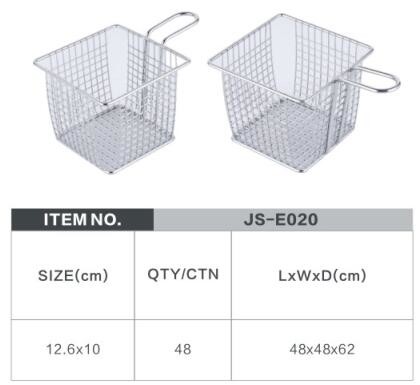 stainless steel cylinder mini chips frying basket fine mesh deep fat fryer