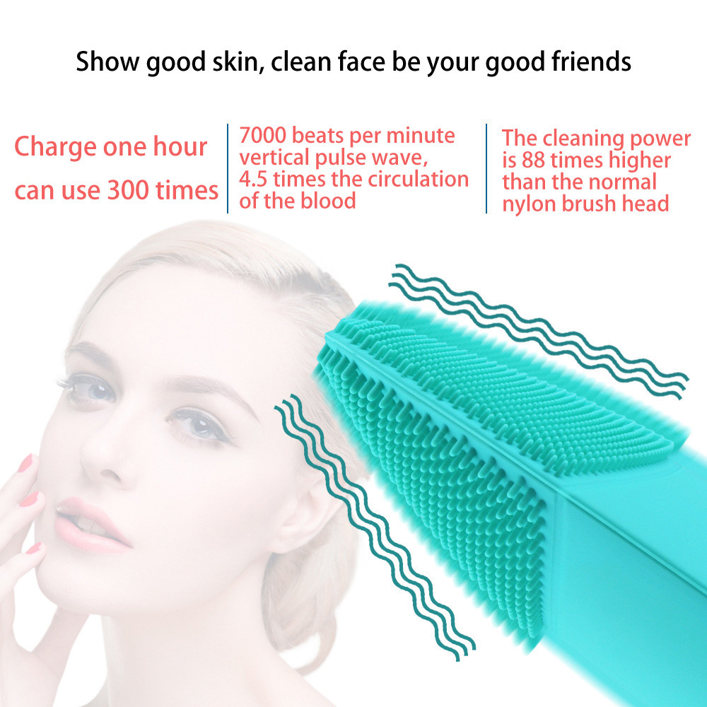 Customized Silicone Facial Cleansing Brush , Silicone Face Scrub Pad Skin Rejuvenation