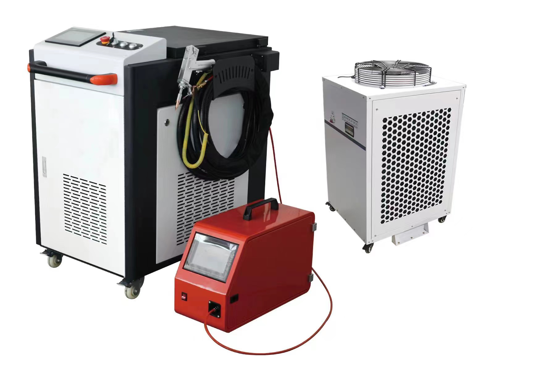 220V Portable Spot Welder Welded Hand-Held Laser Welding Machine Rated Capacity 1500W