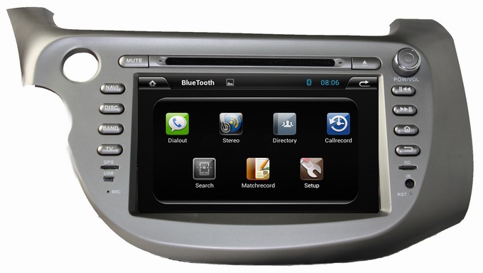 Ouchuangbo Capacitive Android 4.2 GPS Navigation DVD Stereo for Honda New Fit 200-2011 USB