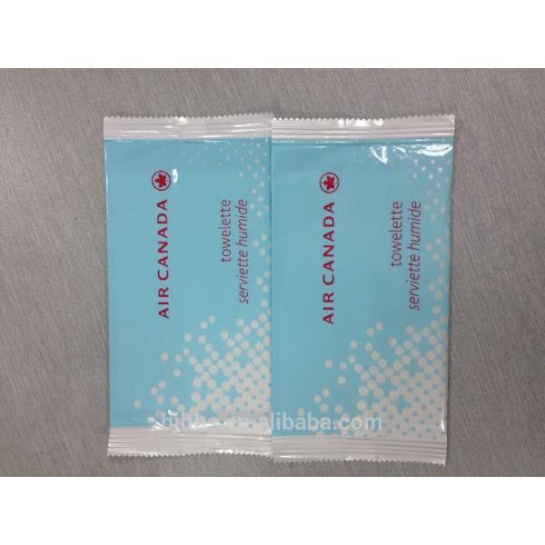 disposable individual packed customized airlines wet paper tissue