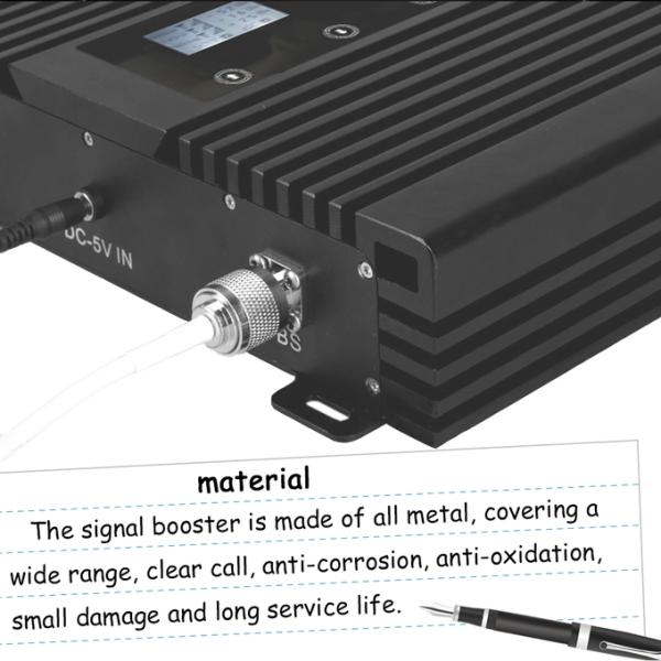 80dB Gain 4G Signal Repeater Cellular Tri Band Booster With LCD