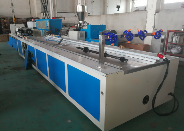 Ecofriendly PVC Profile Extrusion Line 350KG / H Wall Panel Production Fireproof
