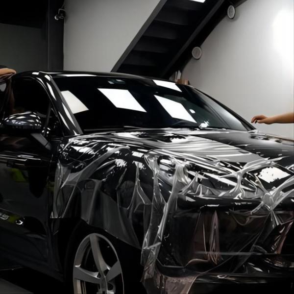 Gloss 7.5mil Black Car Paint Protection Film Tpu Ppf Anti Scratch Black Tpu Self Healing
