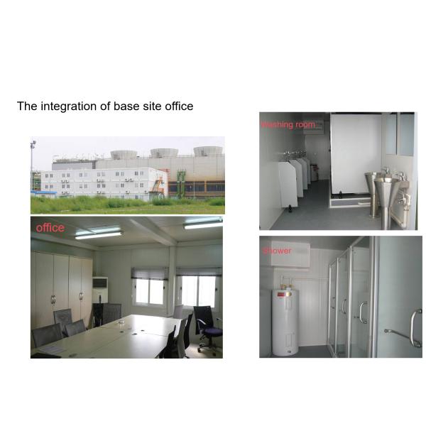 Galvanized Steel Prefabricated Container House with Glass Wool Panels