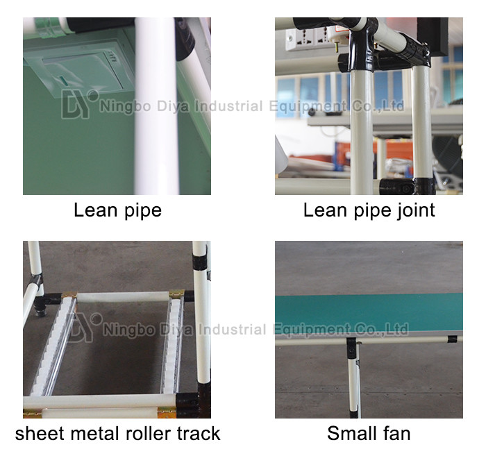 Lean Tube Production Industries Workbench , Small Personal Assembly Line Table