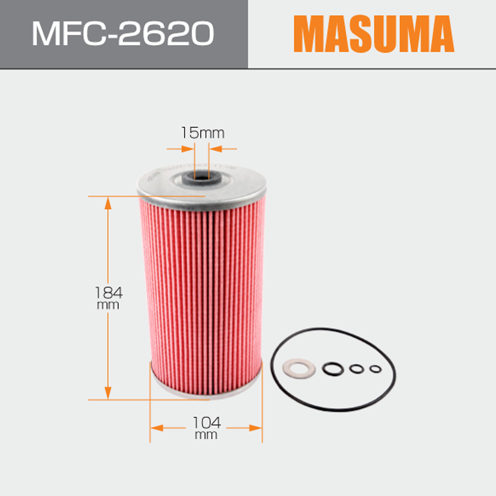 MFC-2620 MASUMA Engine Oil Filter for HINO TRUCK 15607-1070 15607-1100 S1560-71562