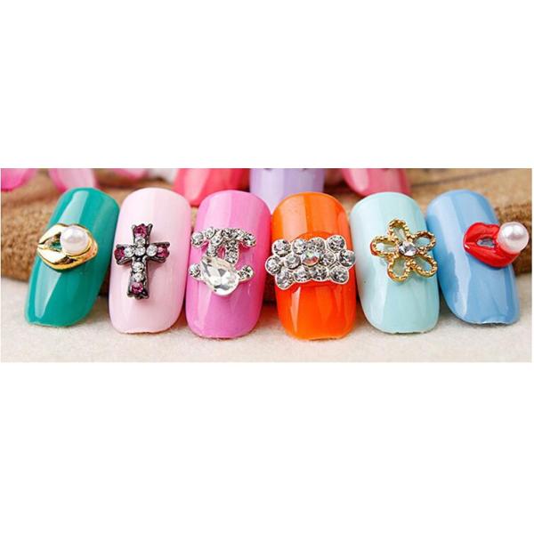 Nail Art Decoration 3d Diamond Alloy Rhinestones Nail Jewelry Crystal Nail tools ML870-889
