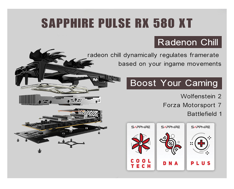 Hot Selling Rx580 8Gb Card Sapphire Wholesale 8G 8 Gb New Nitro 16Gb Amd Brand Stock Oc - Ati Radeon Pci-E 8Gb GPU