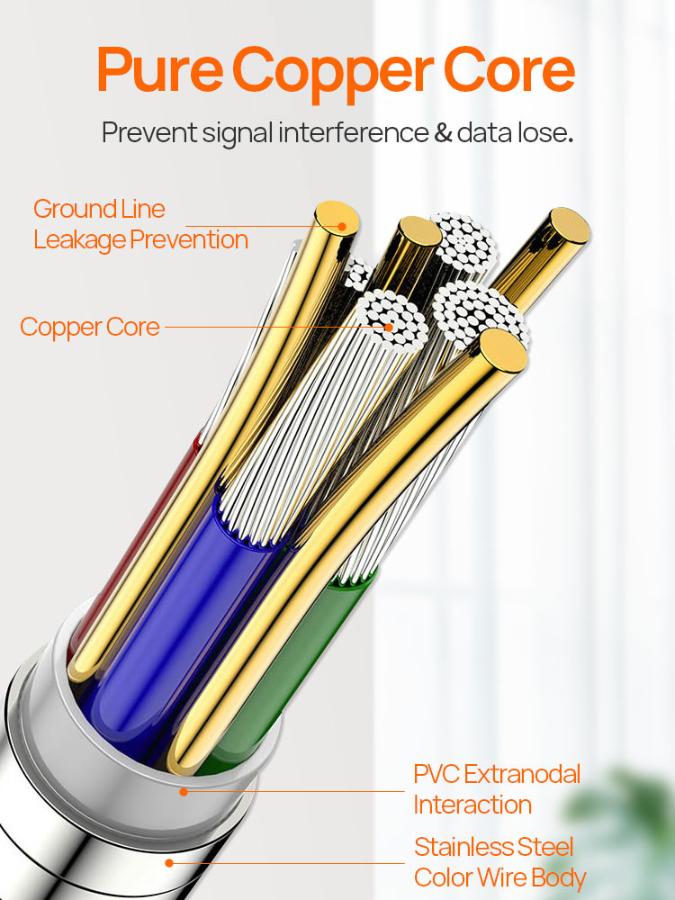 Full Metal FCC RoHs OEM ODM Fast Charging USB Cable For Apple Ipad