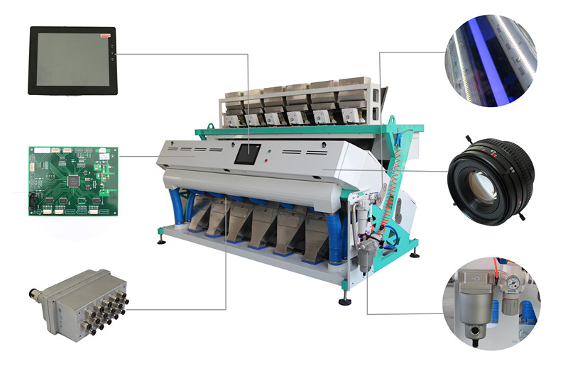 CCD True Color Selection High-Definition High-Speed Sorting 7-Channel Color Sorter