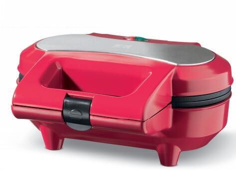 2 Holes Heart Waffle Maker Machine Custom Color With Bakelite Housing