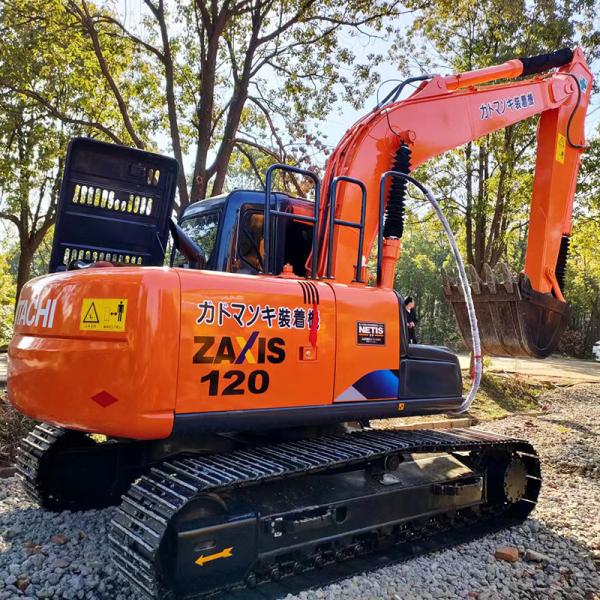 Secondhand Used Backhoe Crawler Digger Hitachi Zx120 Excavator 12Ton
