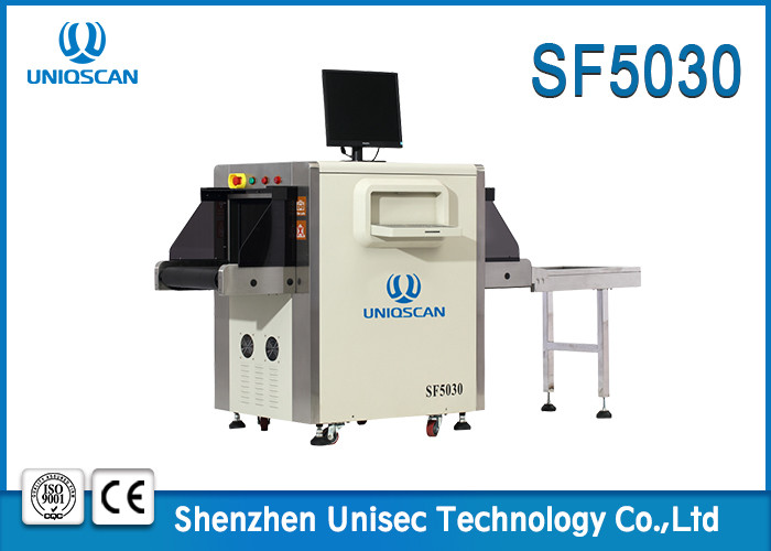 Metro Station Dual Energy X Ray Baggage Scanner 34mm Penetration Resolution SF5030C 34WG