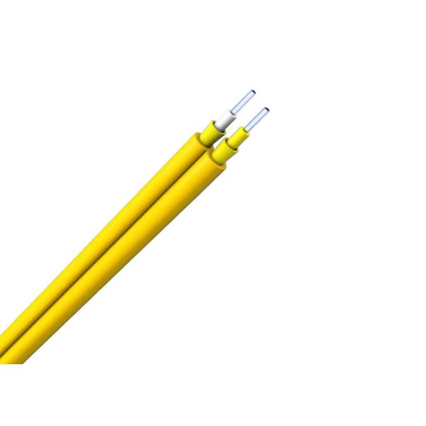Indoor Riser Duplex 2.0mm / 3.0mm Tight Buffered Fiber Optic Cable for Patch Cord and Pigtails